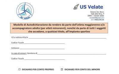 Modulo di autocertificazione