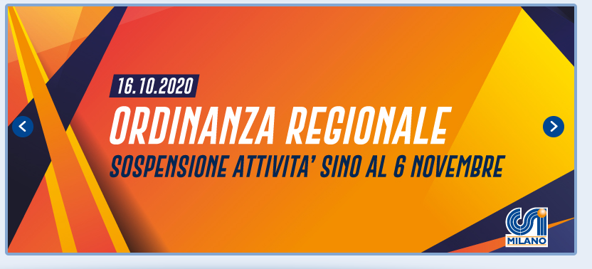 Sospensione attività fino al 6 Novembre